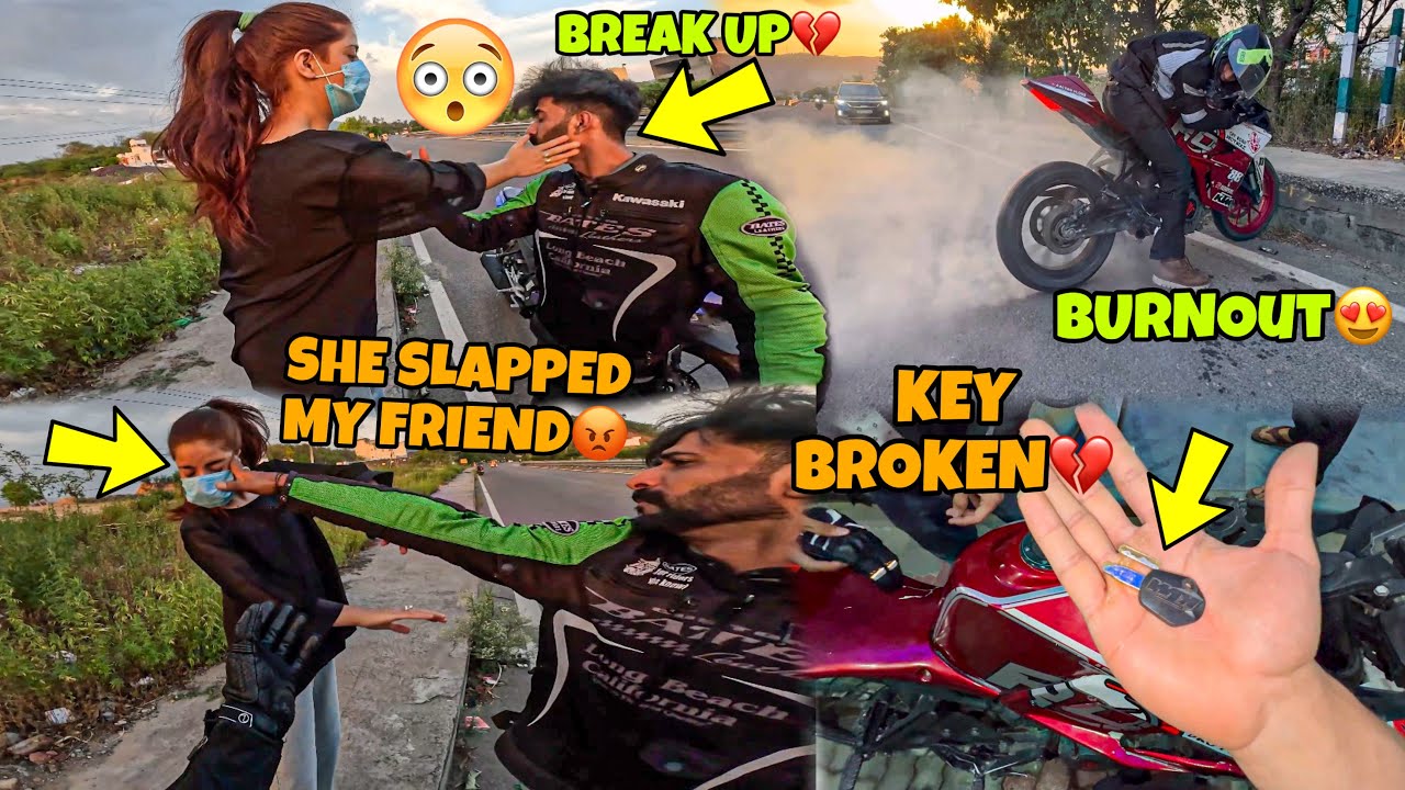 She Slapped my Friend😨 BreakUp💔 Old Ktm Rc390 Modification😍 Start Kawa h2r
