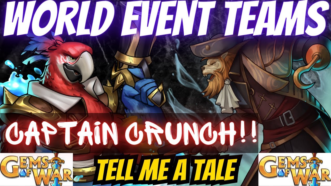 Gems of War World Event Teams Tell Me a Tale | 3 Teams Hi/MID/LOW Skull & Spell for the World Event