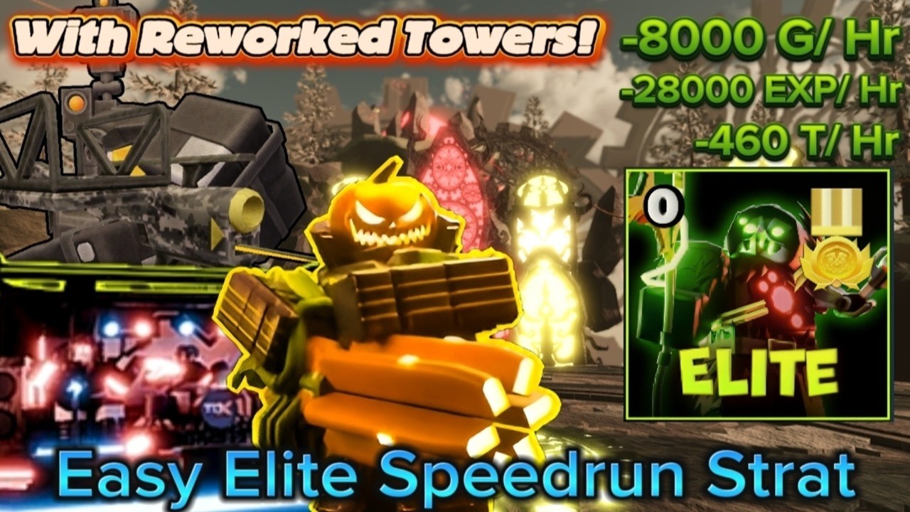 TDX Solo Easy Elite Mode Grinding Strat With New Reworked Towers