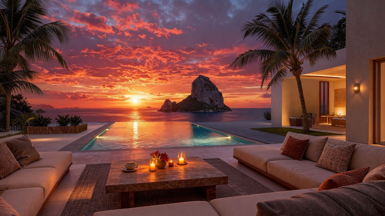 Warm Sunset Jazz by the Beach House – Smooth Jazz Music for a Relaxed & Calm Mind