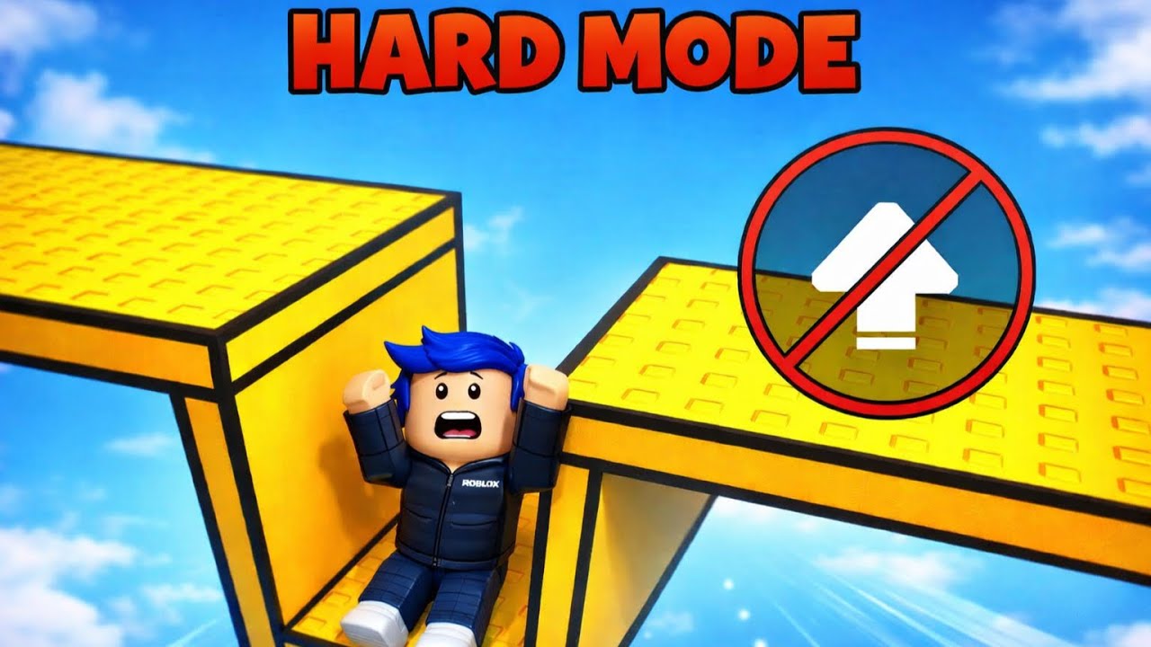OBBY BUT YOU CAN'T JUMP (HARD MODE) IN ROBLOX