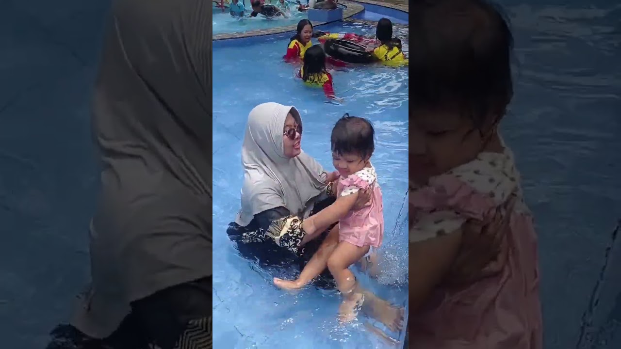h-1 puasa berenang dulu #bayivlog #bayimandiri #cutebaby #babygemesin  #funny #baby #berenang