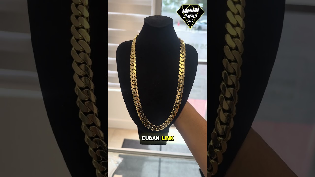 14MM Miami Cuban Link Gold Over Silver 💎 Look Rich Without Going Broke 🤑 DM @icedbyjoseph