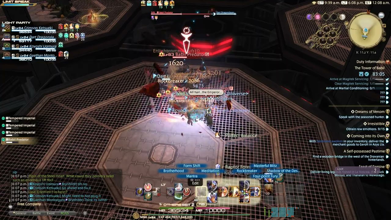 Final Fantasy XIV  Dungeon The Tower of Babil Monk POV 2023-05-14   6:01 PM