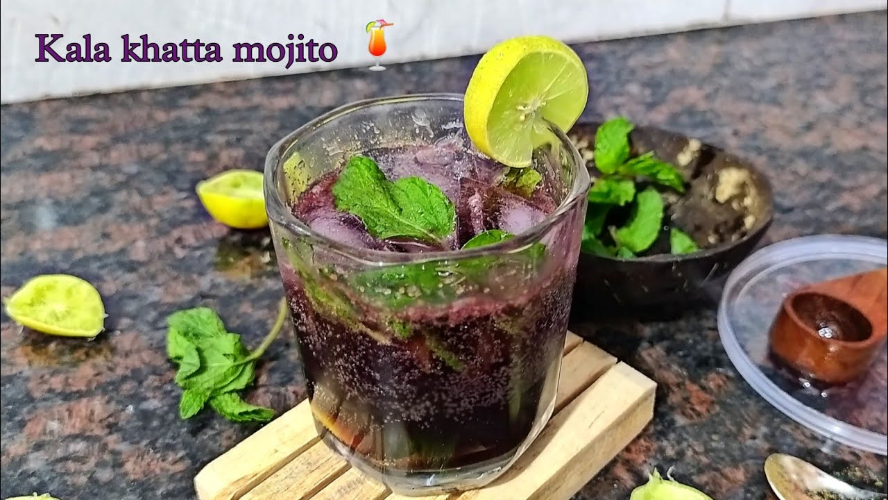 how to make Kala khatta mojito(काला खट्टा)try this once and you will love it🍹refreshing drink