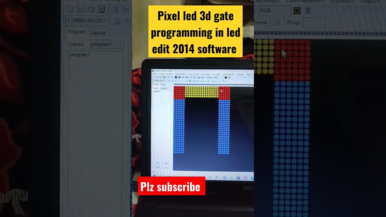 Pixel led 3d gate programming in led edit #shorts pixel led programming #shortsvideo