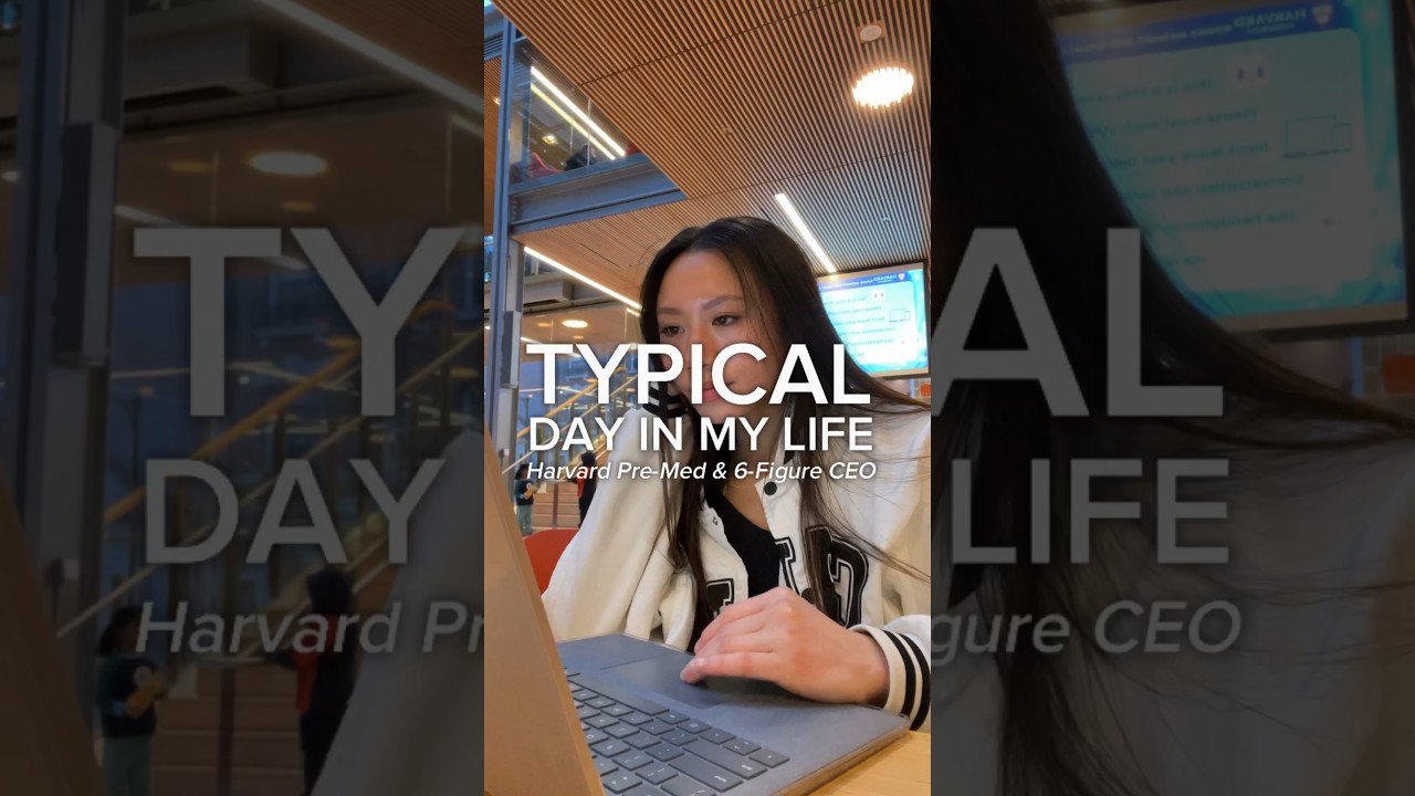 Day in my life as a Harvard premed & 6-figure entrepreneur👩&zwj;💻📚