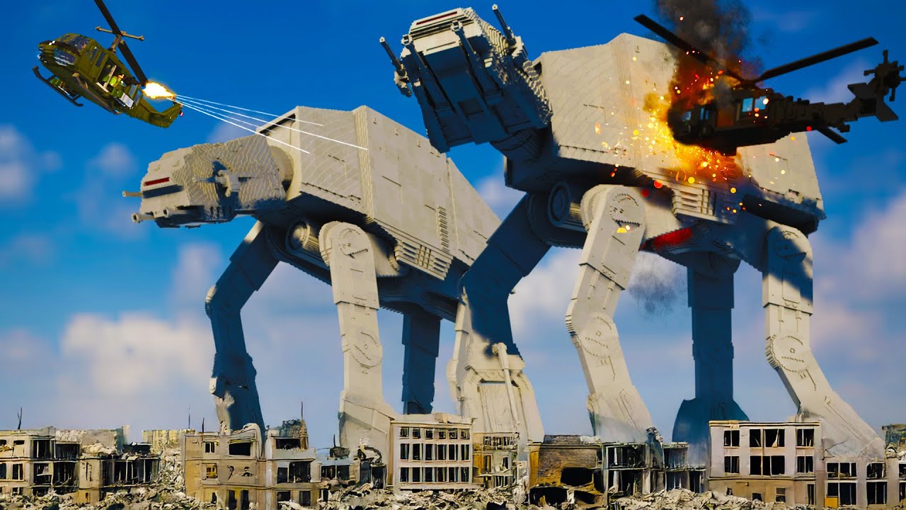 Realistic AT-AT Destruction 😱 Teardown