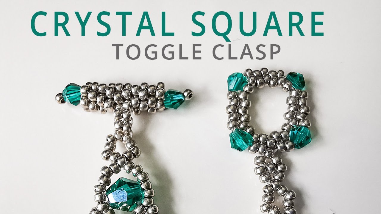 Bead Spider Crystal Square Toggle Live Tutorial Video