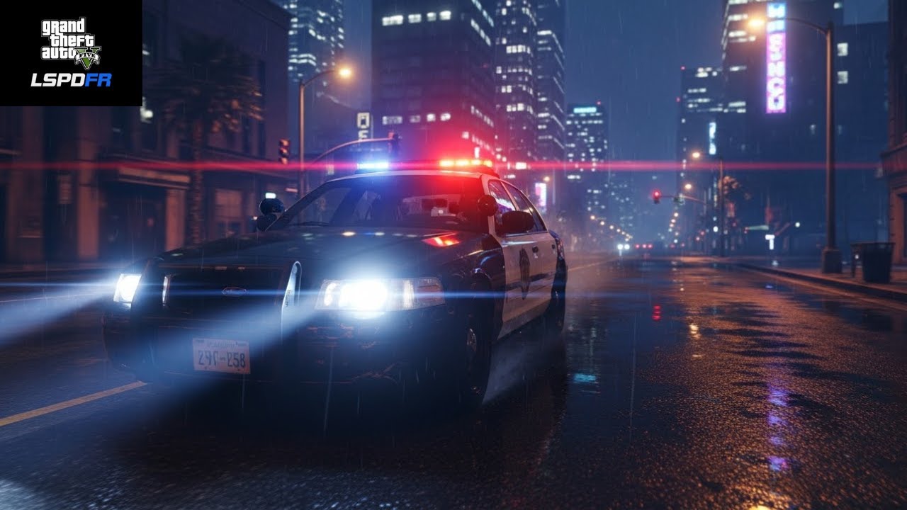 Playing GTA 5 As A POLICE OFFICER City Patrol| GTA 5 Lspdfr Mod|