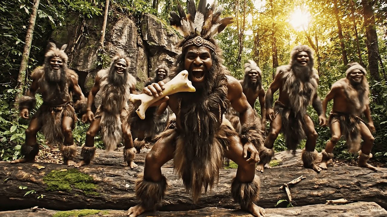 TribalWavez – Boomba Banana Ritual – (Official Funny Tribal EDM / Afro-Electro Pop) | AI Cinematic