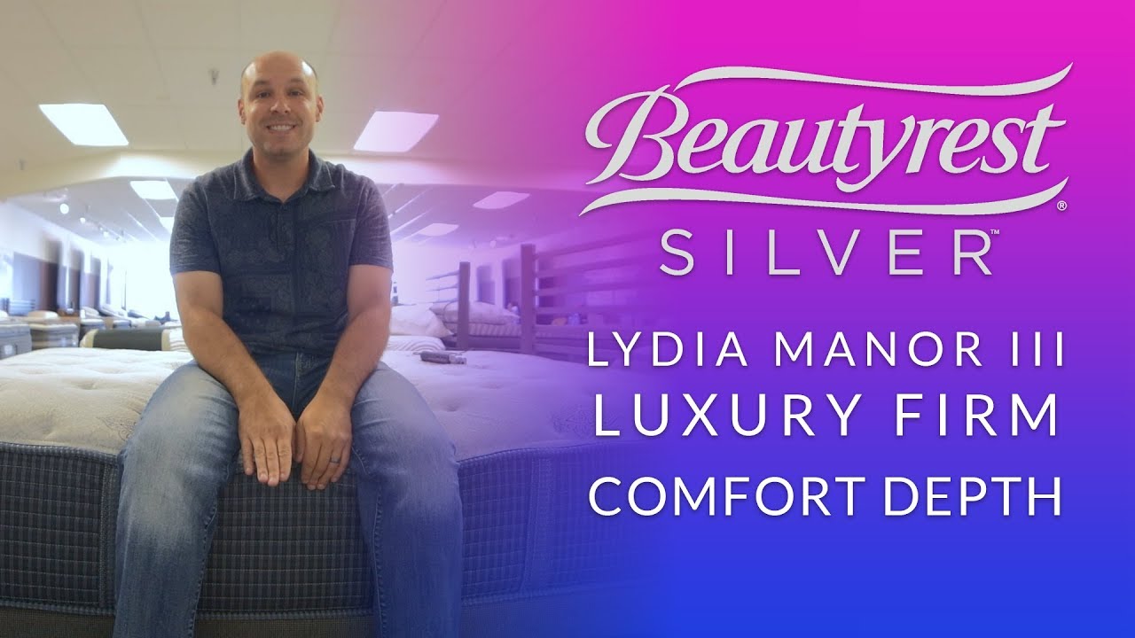 Simmons Beautyrest Silver Lydia Manor III Luxury Firm Mattress Comfort Depth 3