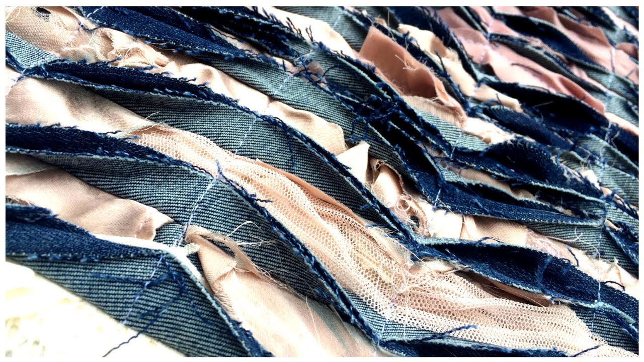 FABRIC SLASHING WITH TWISTS | Fabric manipulation technique Slashed Fabric | Didsbury Art Studio