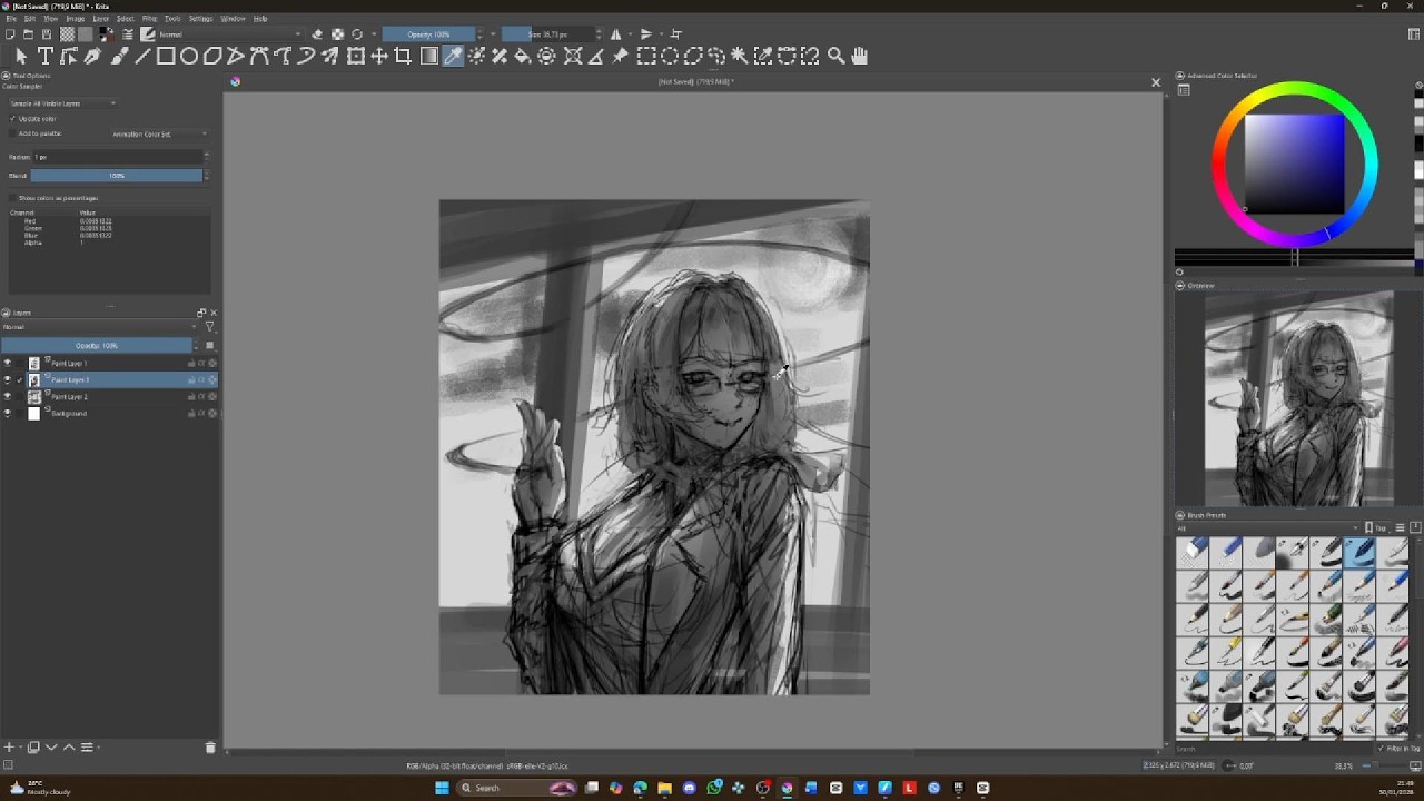 SPEEDPAINT COLUMBINA KETUA OSIS... | how to draw YOUR GF EASY NO BRAIN