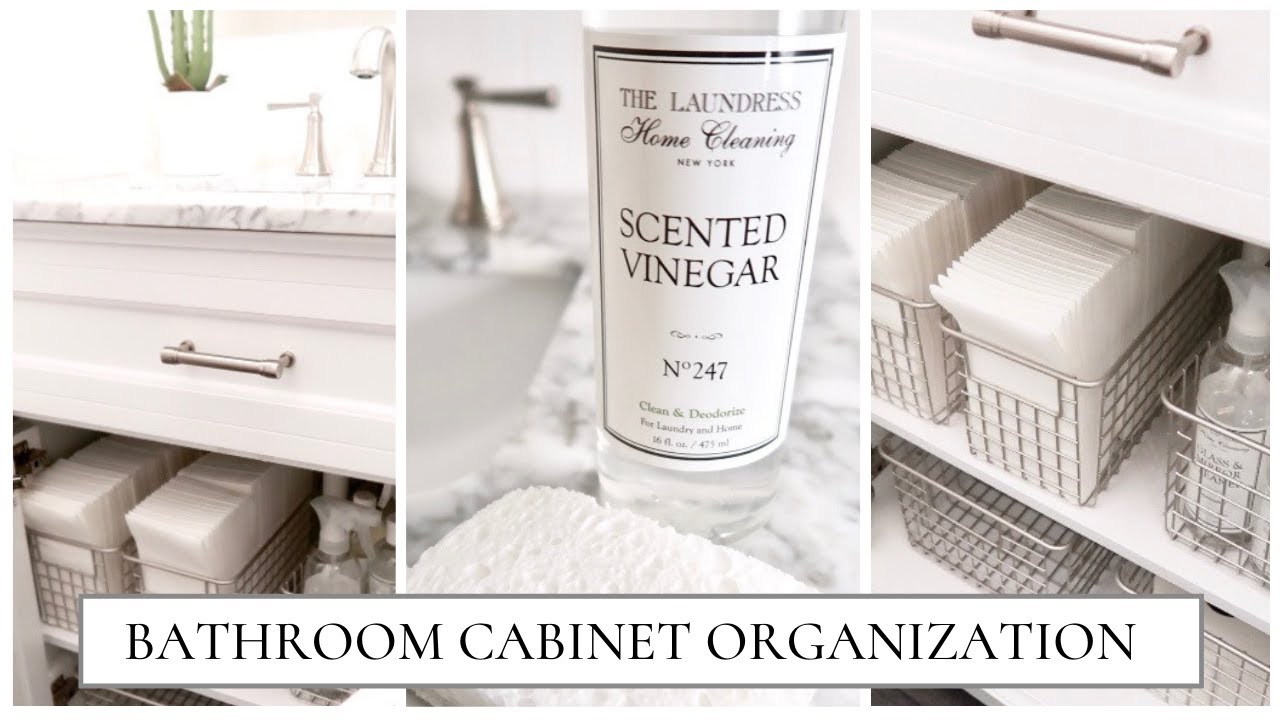 Bathroom Under Sink Cabinet Organization  | Organize & Clean With Me  | Home Organizing Tips
