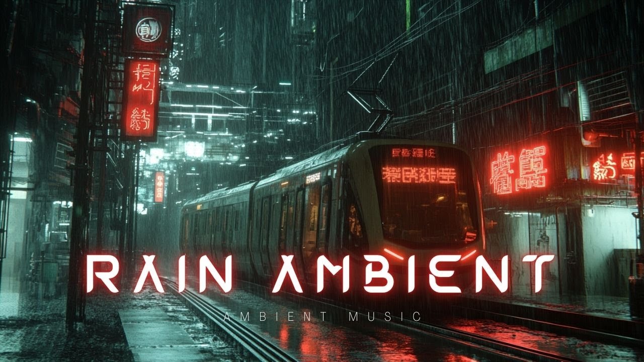 Cyberpunk Rain Ambient 🌃 Cozy Neon Loft Music for Focus, Study & Work