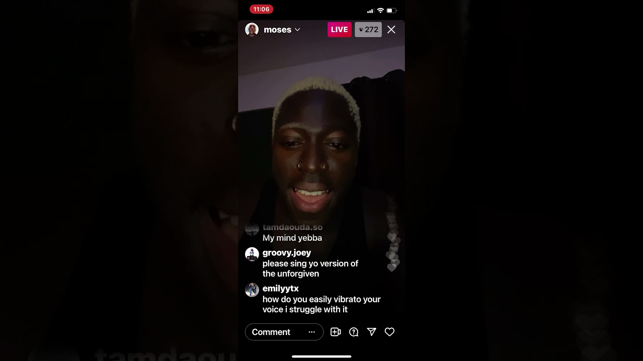 Moses Sumney Instagram Live 5 Oct 2021 Part 2