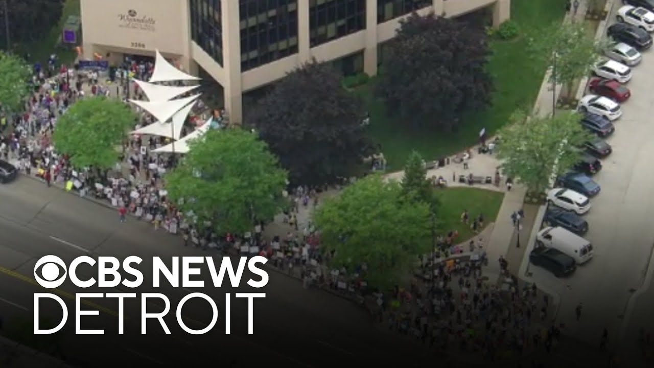 Thousands attend “No Kings” rallies in Southeast Michigan