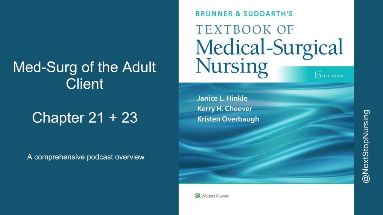 W6 Chapter 21 + 23: Brunner & Suddarth's Textbook of Medical Surgical Nursing (15e) Podcast Overview