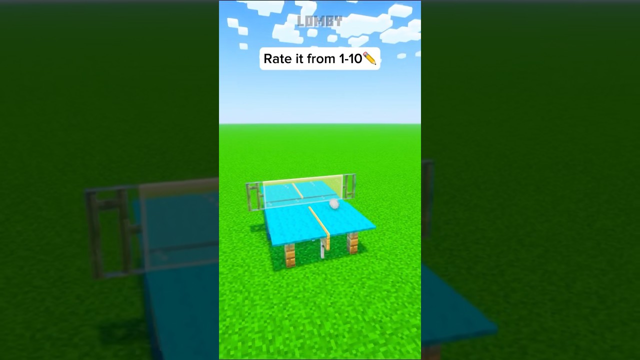 Ping Pong Table🏓 #shorts #minecraft #minecraftshorts
