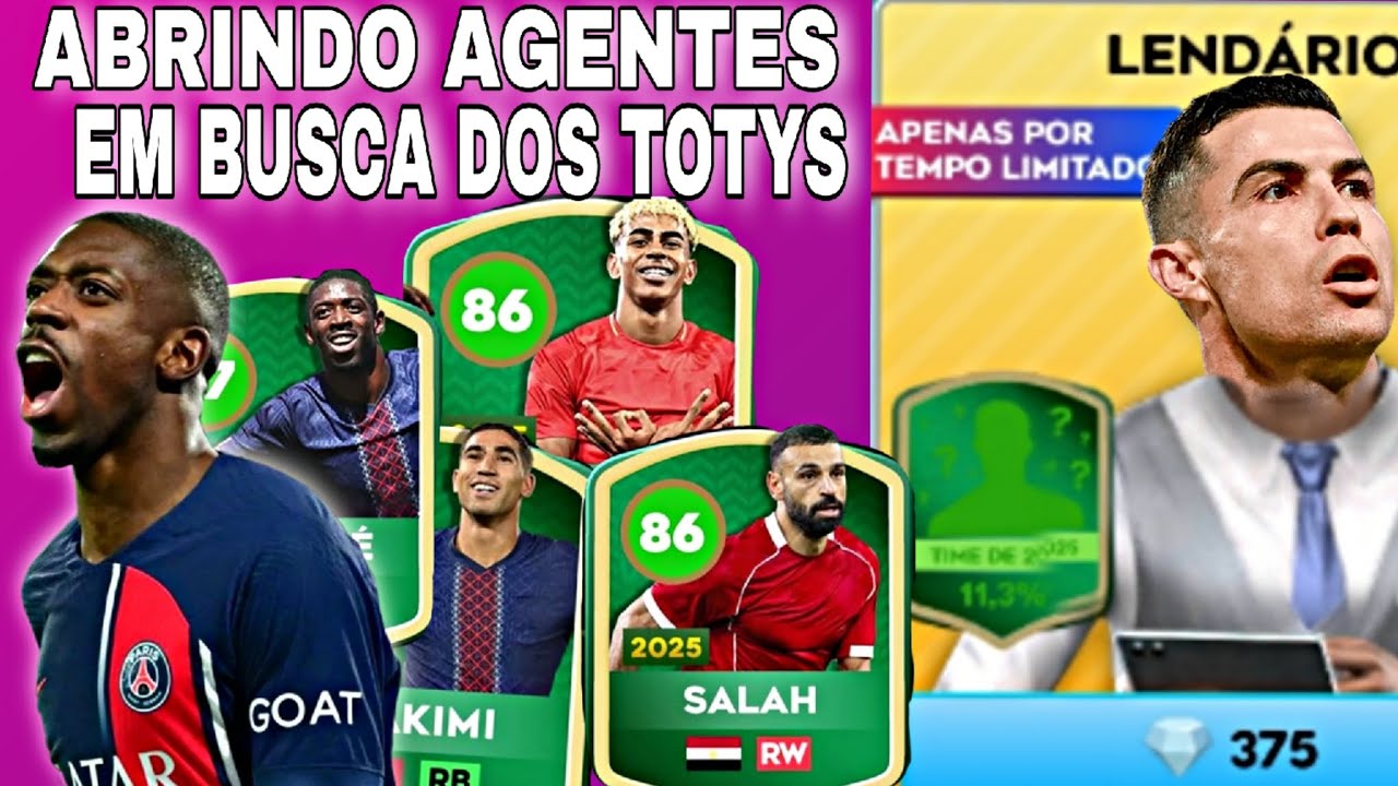 ABRINDO AGENTES EM BUSCA DOS JOGADORES TOTYS NO DLS 26 
