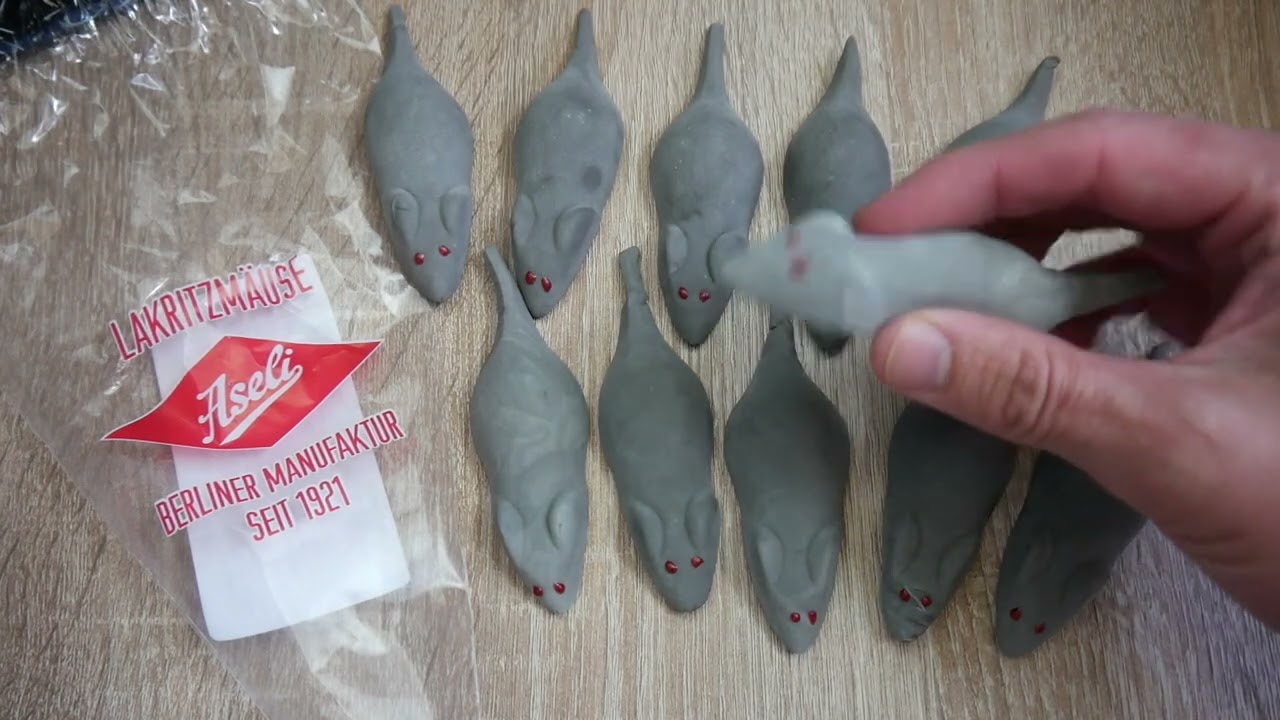 Aseli Lakritzm&auml;use 🐀 Wie schmecken die NEUEN M&auml;use aus Schaumzucker ?