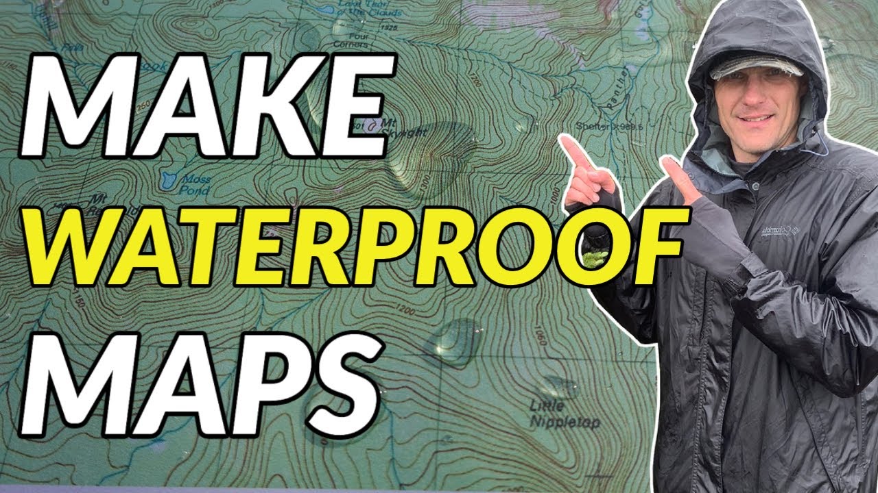 HOW TO WATERPROOF MAPS // DIY Waterproof Maps for Hiking and Backpacking