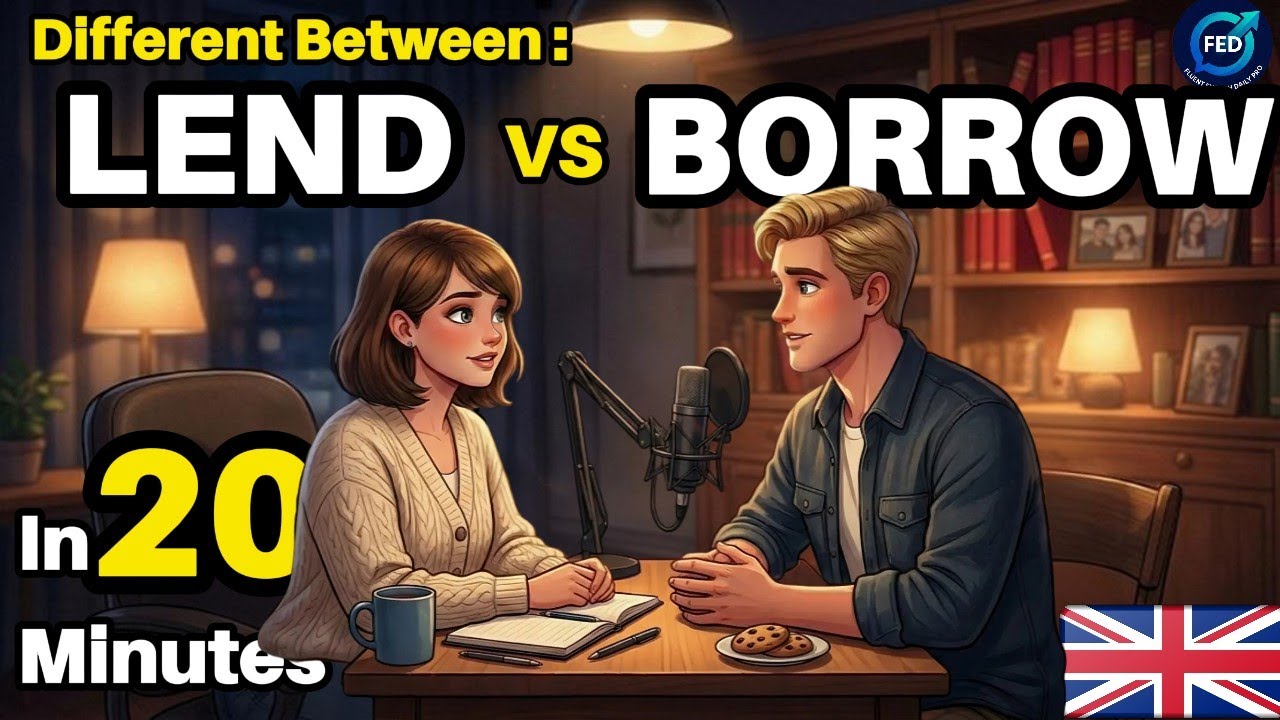 My friend looked confused until I fixed this small grammar mistake | Borrow vs Lend