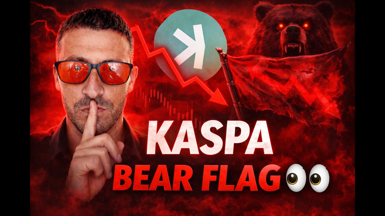 Flaga niedźwiedzia KASPA &ndash; ostateczny spadek przed dużym dołkiem? #KAS