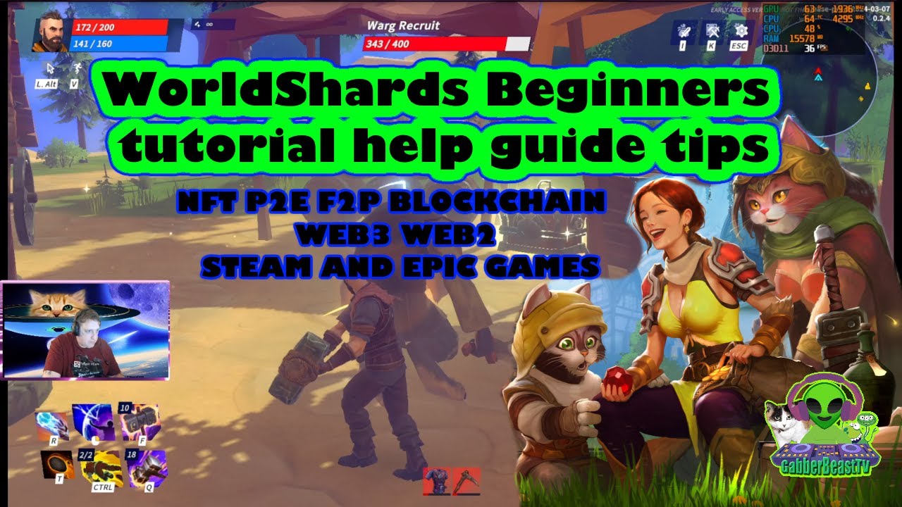WorldShards Beginners tutorial help guide tips MMO P2E Steam Epic Games WEB3 NFT Web2