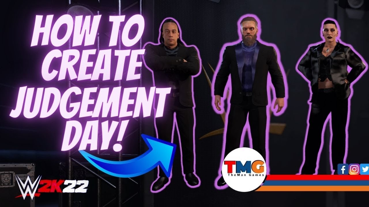 How To Create Judgement Day! Edge, Priest and Ripley! WWE 2K22