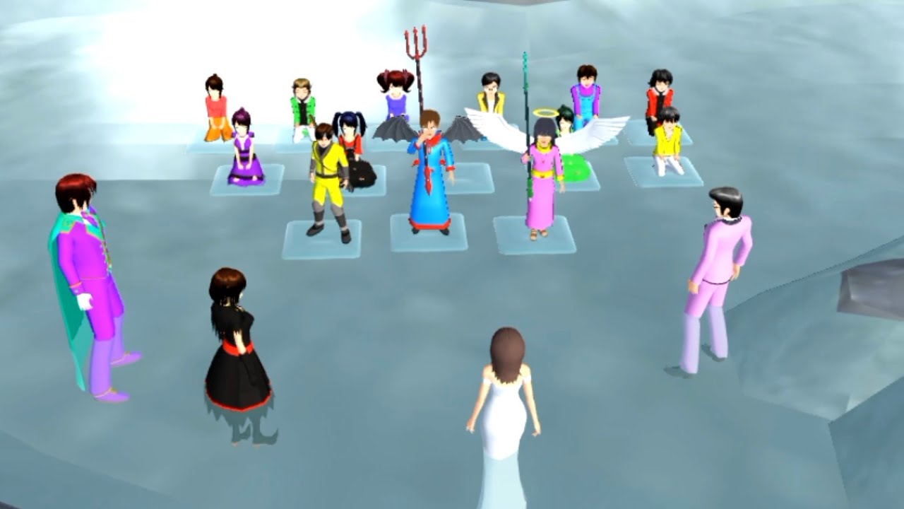 SATUKAN KEKUATAN SIAP MELAWAN PARA IBLIS | SEKOLAH HITAM PUTIH ( 11 ) | SAKURA SCHOOL SIMULATOR