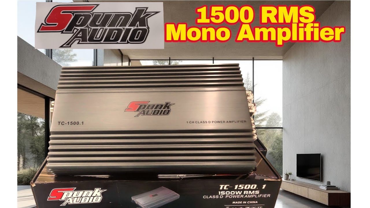UNBOXING Spunk Audio 1500 rms mono amplifier, compatible with all SPL Subwoofers, class D board