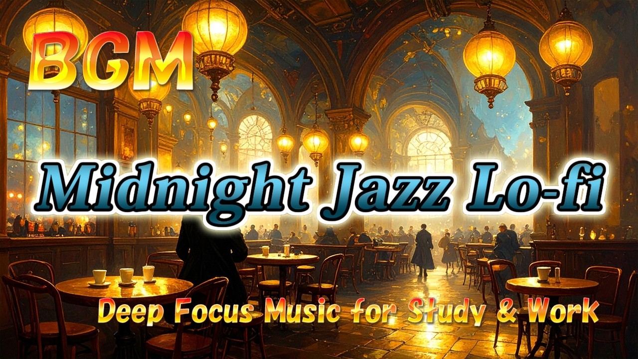 Midnight Jazz Lo-fi ☕ Deep Focus Music for Study & Work