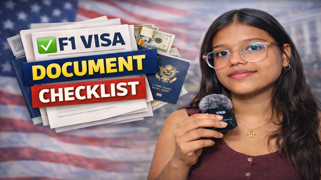 🎓 F1 Visa Interview Documents Checklist | What to Carry for Your Visa Appointment