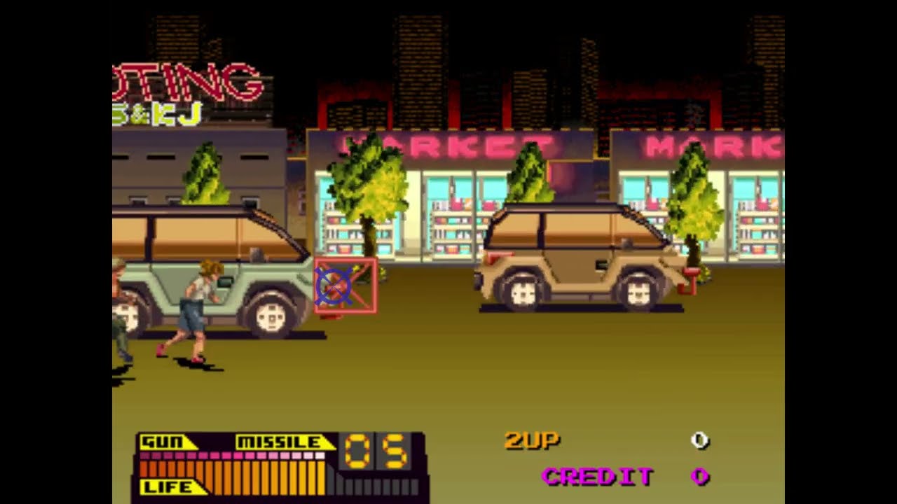 Steel Gunner (1990) Arcade M.A.M.E Namco Light Gun Shooter Retro Game Session