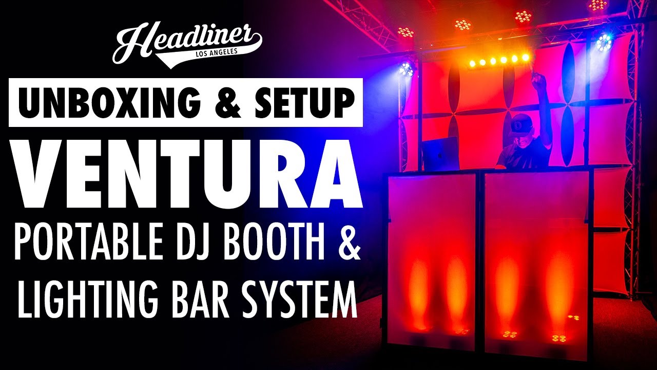 Ventura Portable DJ Booth & Lighting Bar System | Unboxing & Setup