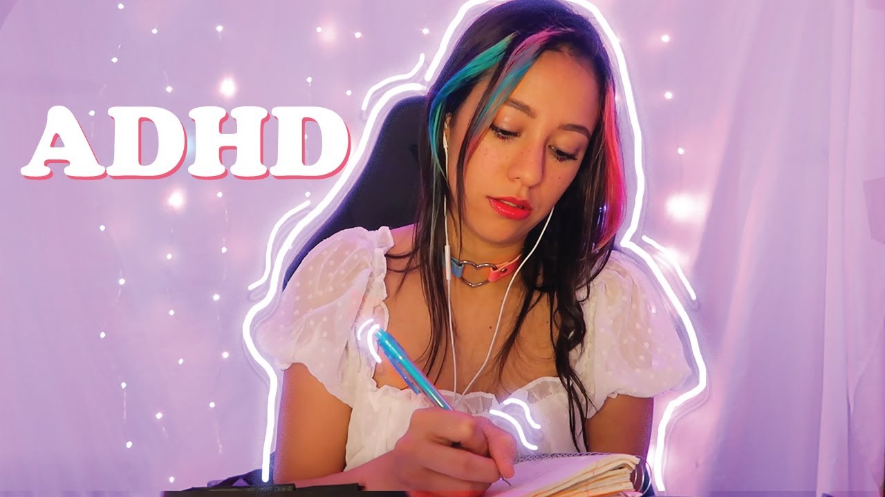 ASMR Girlfriend helps you stay on task roleplay  (For ADHD, Positive Affirmations, Page Turning)