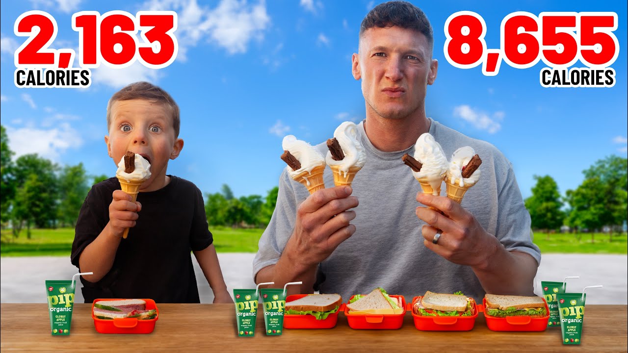 I ate 4x my son's diet for a day....
