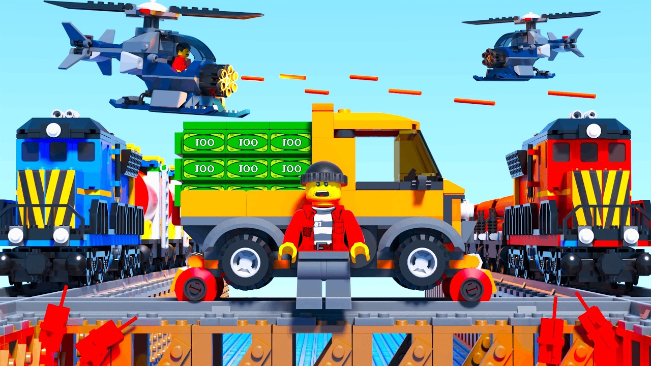 LEGO Train Police Chase Ride Fail