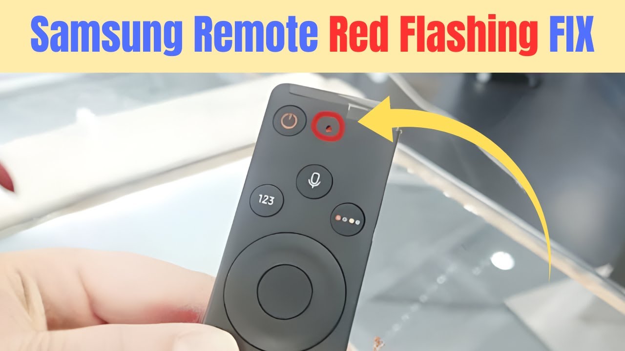 Samsung TV Remote Red Light Flashing? Here's the FIX