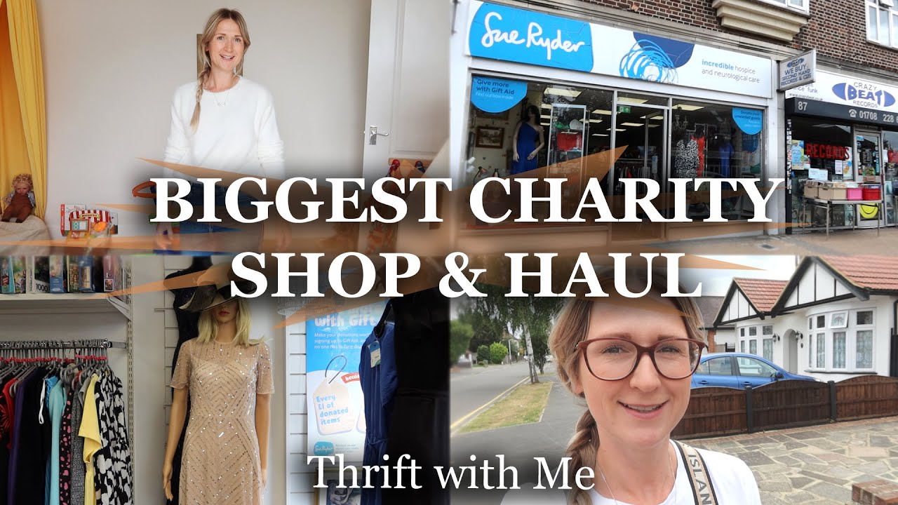 MY BIGGEST CHARITY SHOP HAUL YET | THRIFT WITH ME | ALINA GHOST