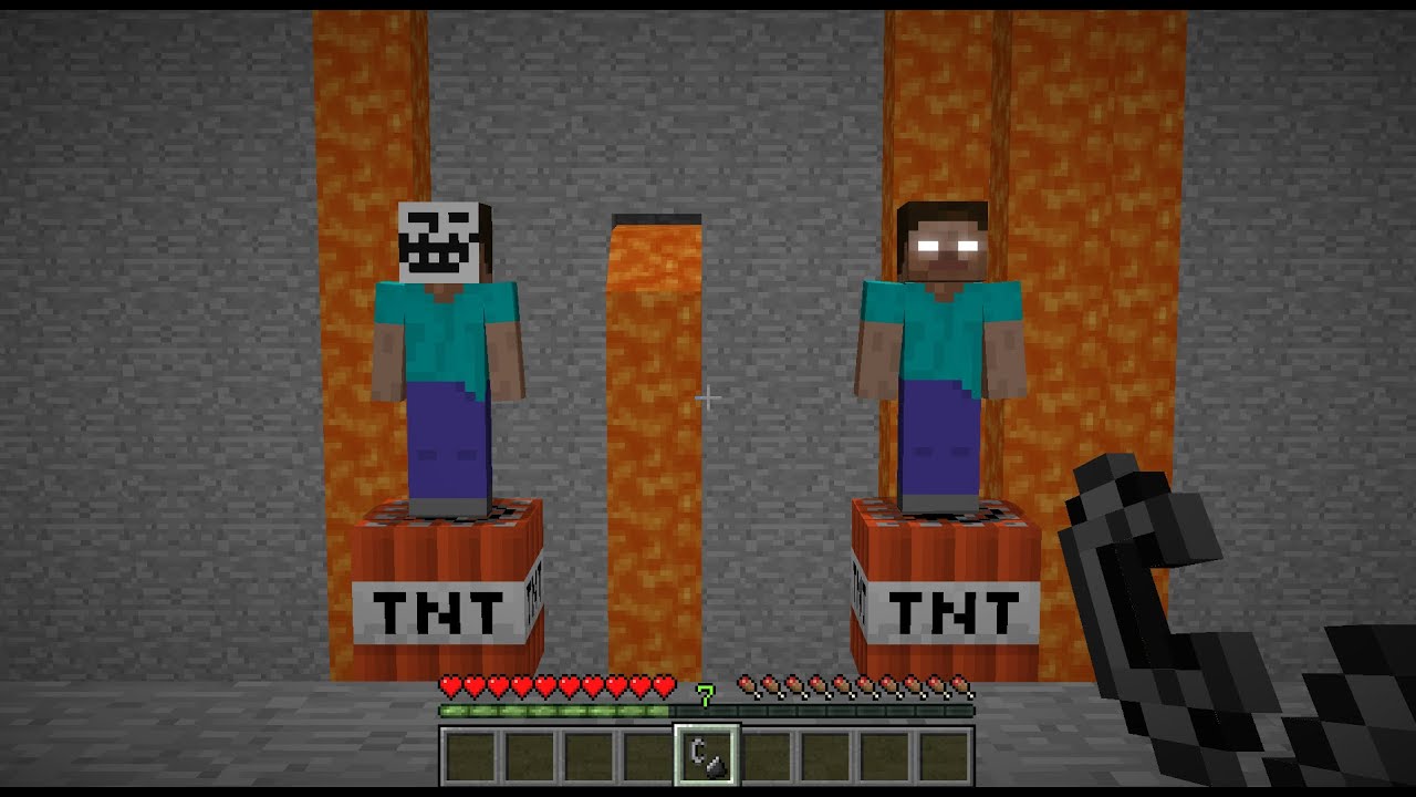 Steve Troll or Herobrine?