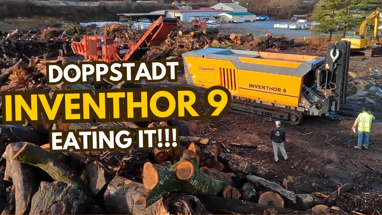 Doppstadt Inventhor 9 slow speed shredder EATING it!!!
