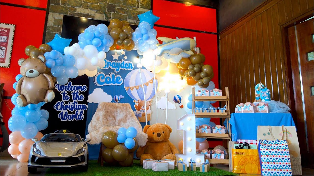 BRAYDEN COLE’S CHRISTENING AND FIRST BIRTHDAY 