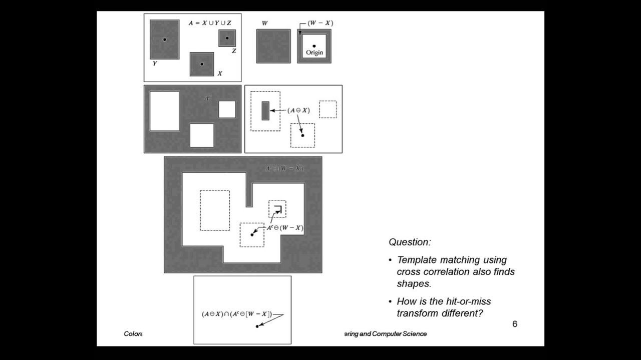 EENG 510 Lecture 12-1 Morphological Algorithms