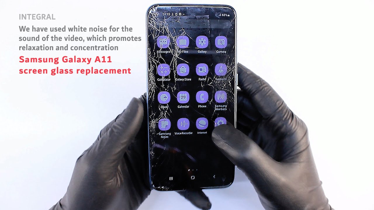 Samsung Galaxy A11 screen glass replacement / INTEGRAL