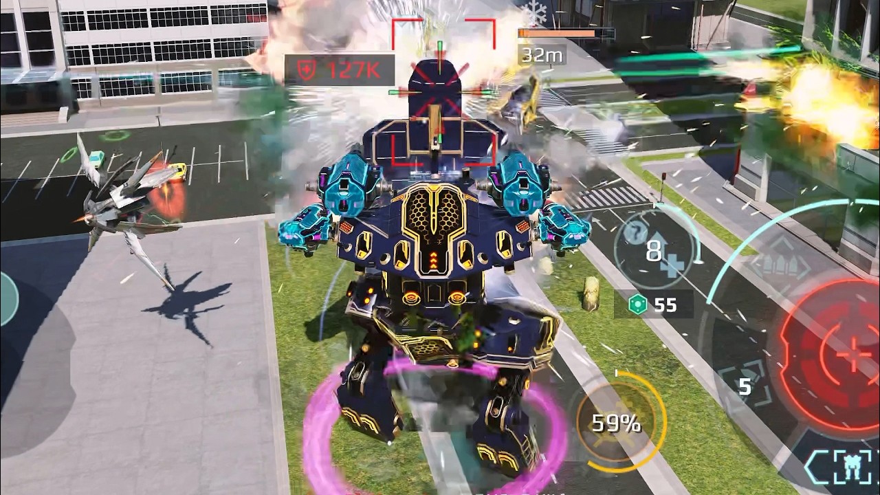 UE Rhino is a pretty trash and its weapons are worse | War Robots gameplay