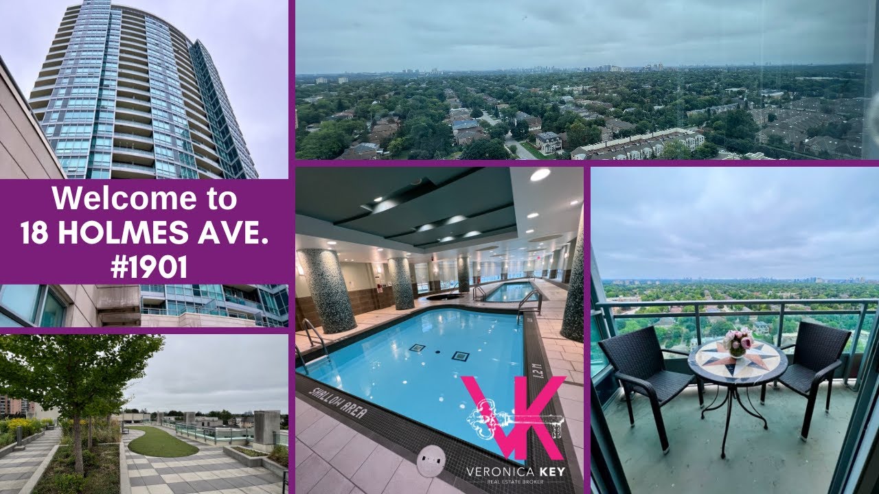 18 Holmes Ave. Unit# 1901 / Condo For Sale UNDER $650K in Toronto!