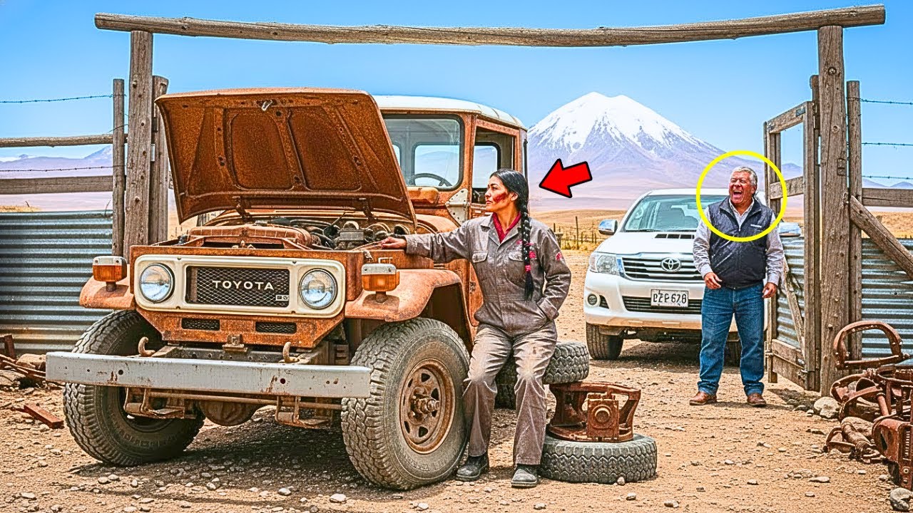 ELLA COMPRÓ UNA CAMIONETA OXIDADA POR NADA… Y LO QUE HABÍA DENTRO NADIE LO ESPERABA”.
